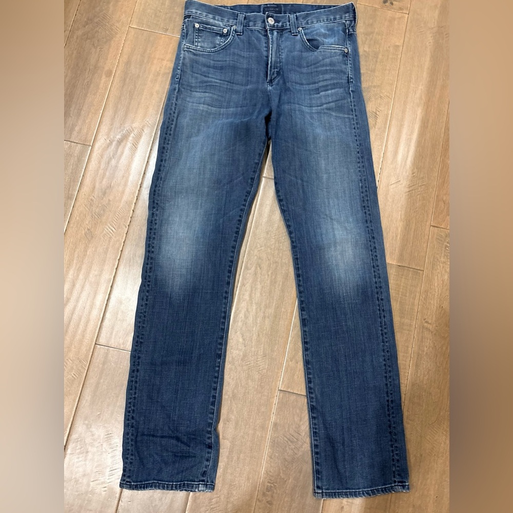 Citizens of Humanity Men's Blue Straight-Leg Jeans 30x32